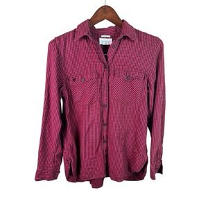 Denim & Supply Ralph Lauren Red Shirt‎ Wmns Medium Black Gingham Button Up